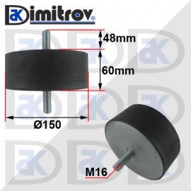 Антивибрационен тампон М16 х Ø 150 х 60 mm
